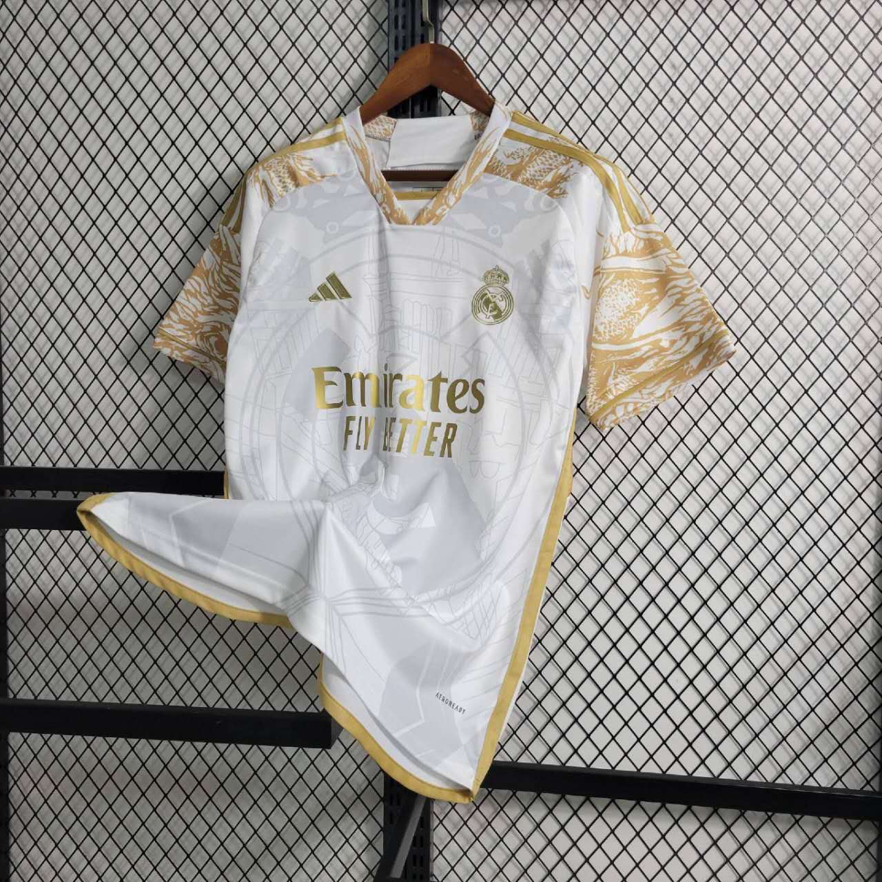 Real Madrid 23-24 Gold Special Edition Jersey - Fans Version